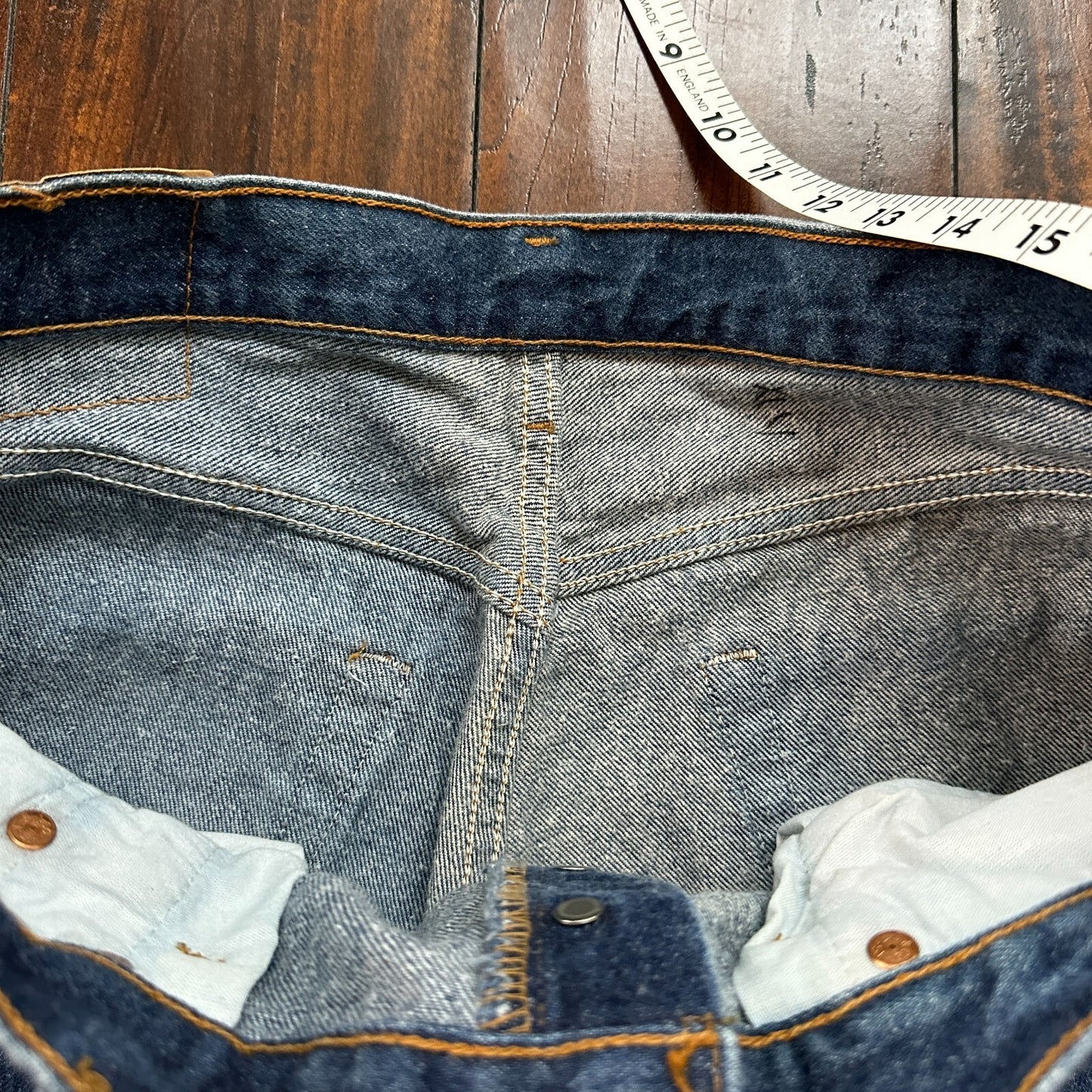 Levis 501 Vintage 90s USA XX Straight Leg Jeans Blue Med Wash 34x32 Act 31x30