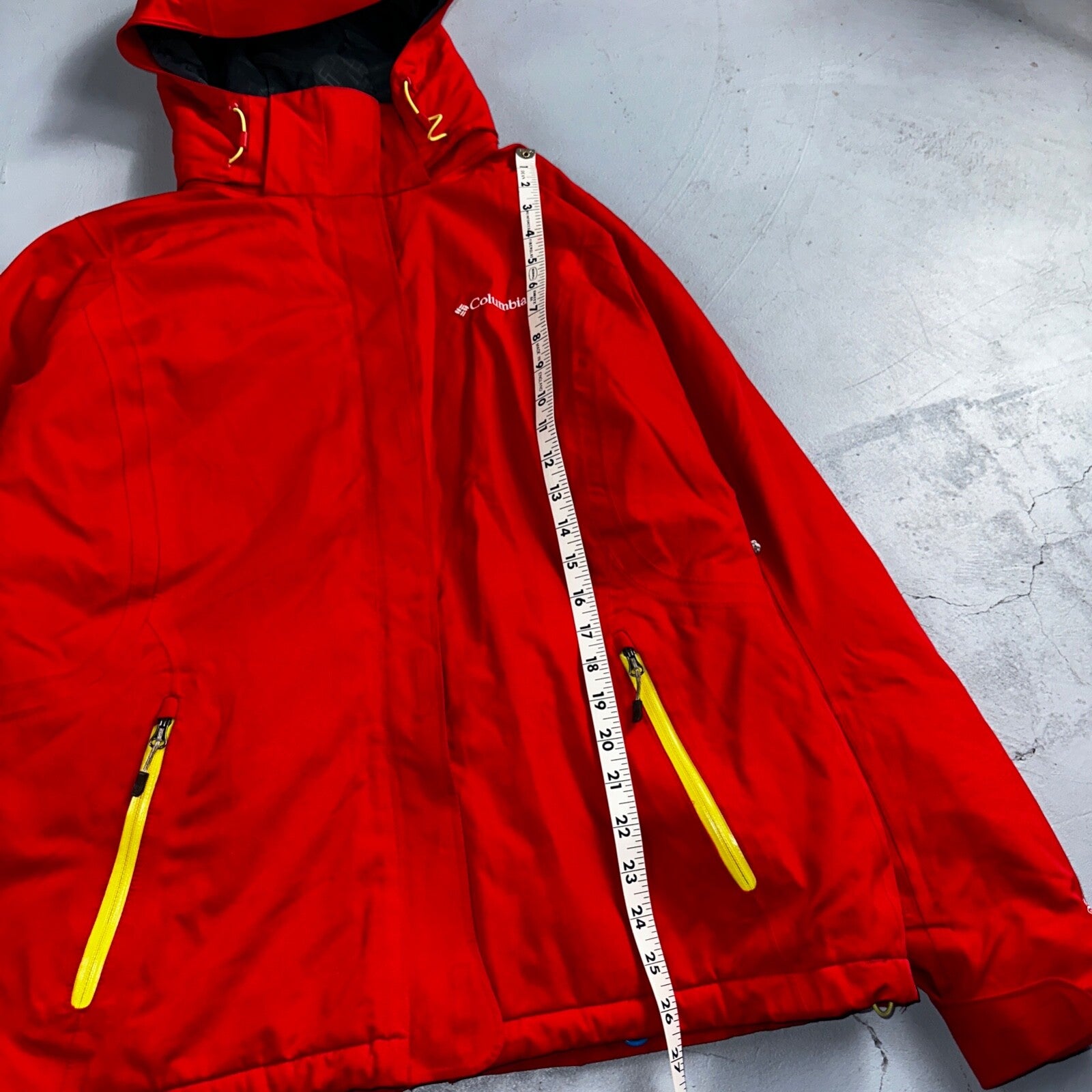 Columbia Women's Veloca Vixen II Jacket Coat Parka Omni Tech L Red Waterproof