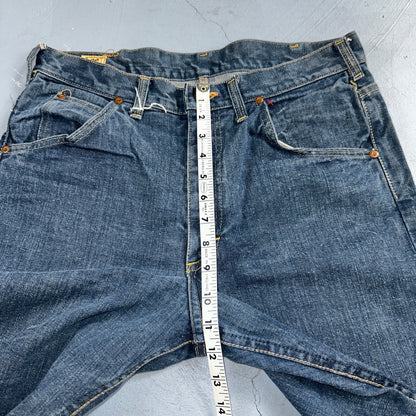 Lee VTG 70s Riders Denim Boot Cut Flare Jeans USA 33x35 Dark Wash Cowboy 1970s