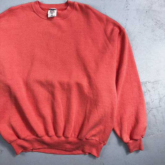 1990s VTG Jerzees Sport Blank Sweatshirt 2XL 90s Pink Made In USA Crewneck