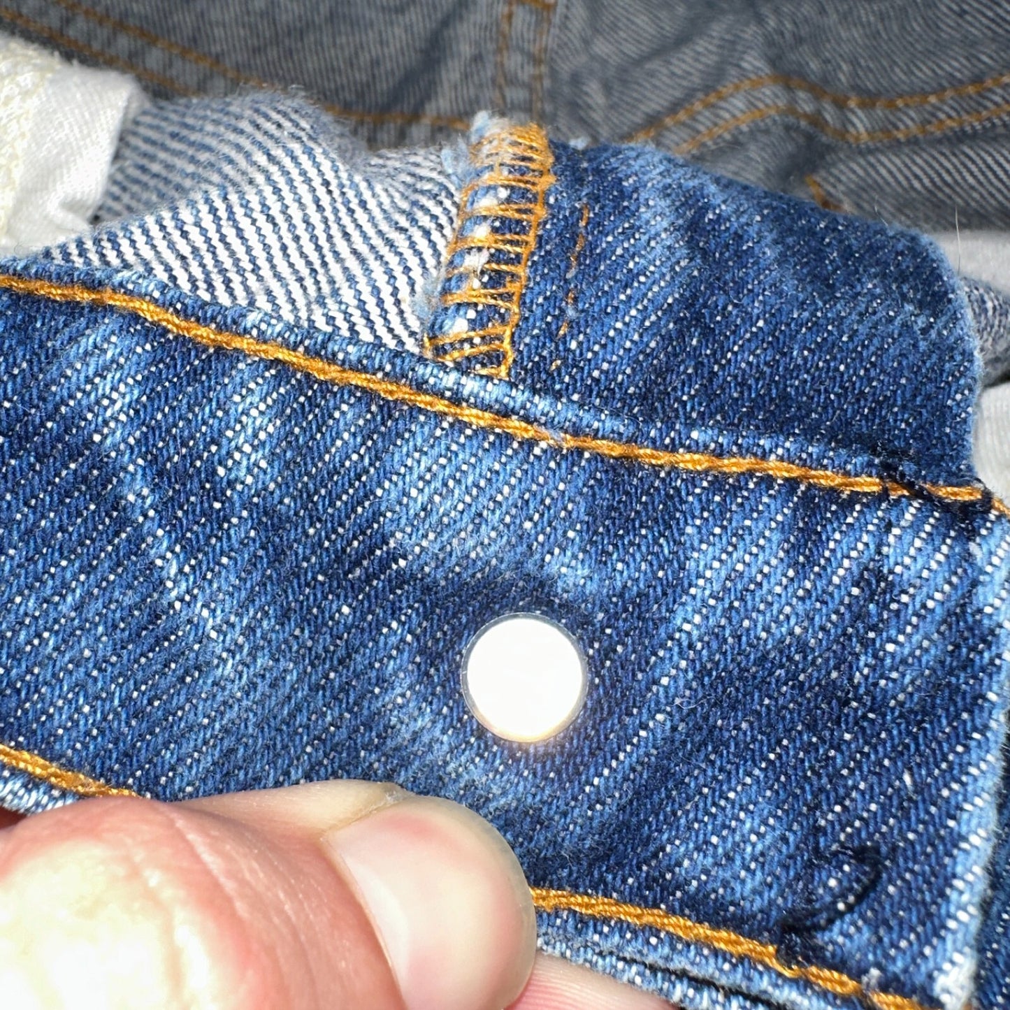 Levis 517 Vintage 80s USA Orange Tab Bootcut Flare Blue Jeans 34x36 Act31x35