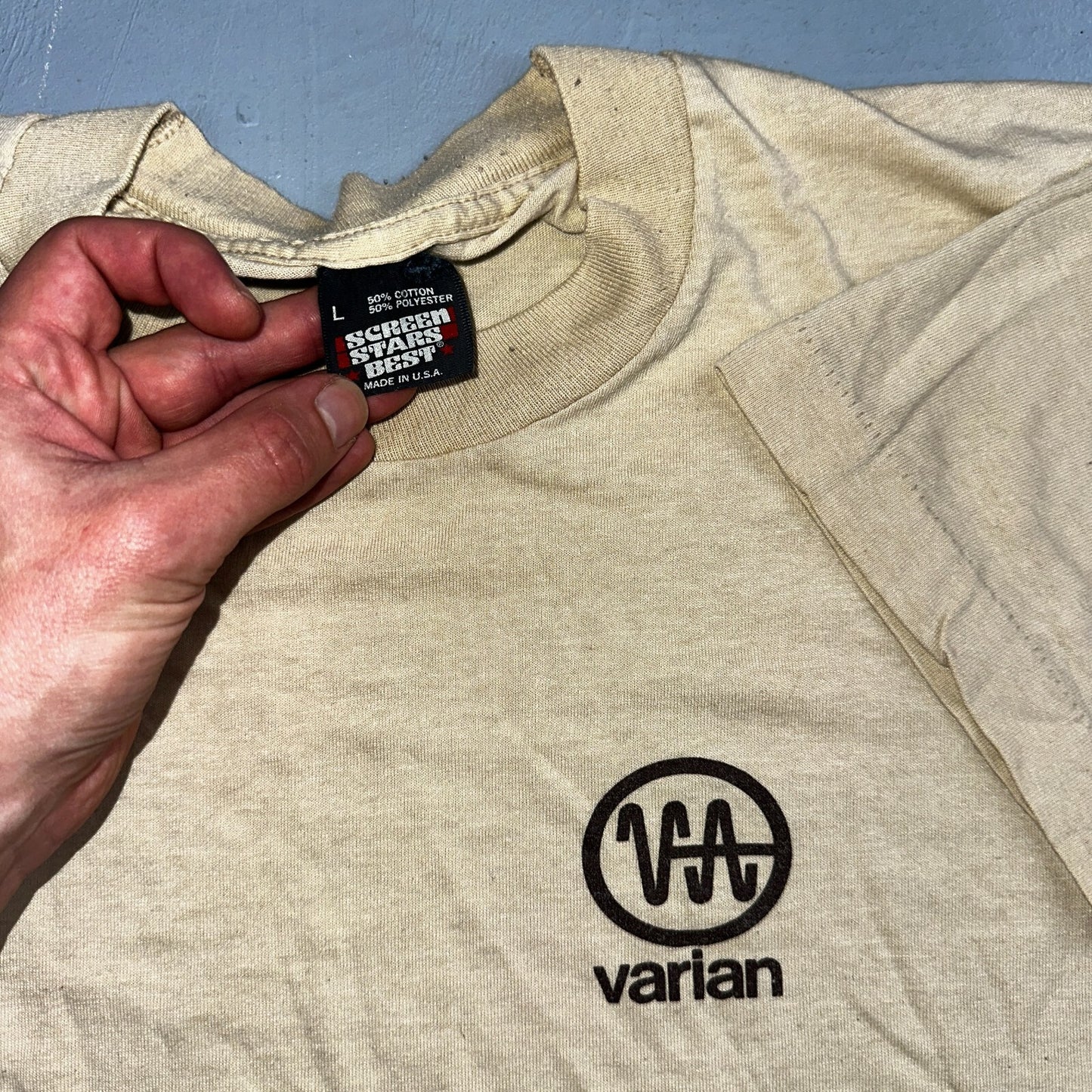 Varian Screen Stars Best VTG T Shirt 80s Single Stitch Cancer Medical Promo Doc