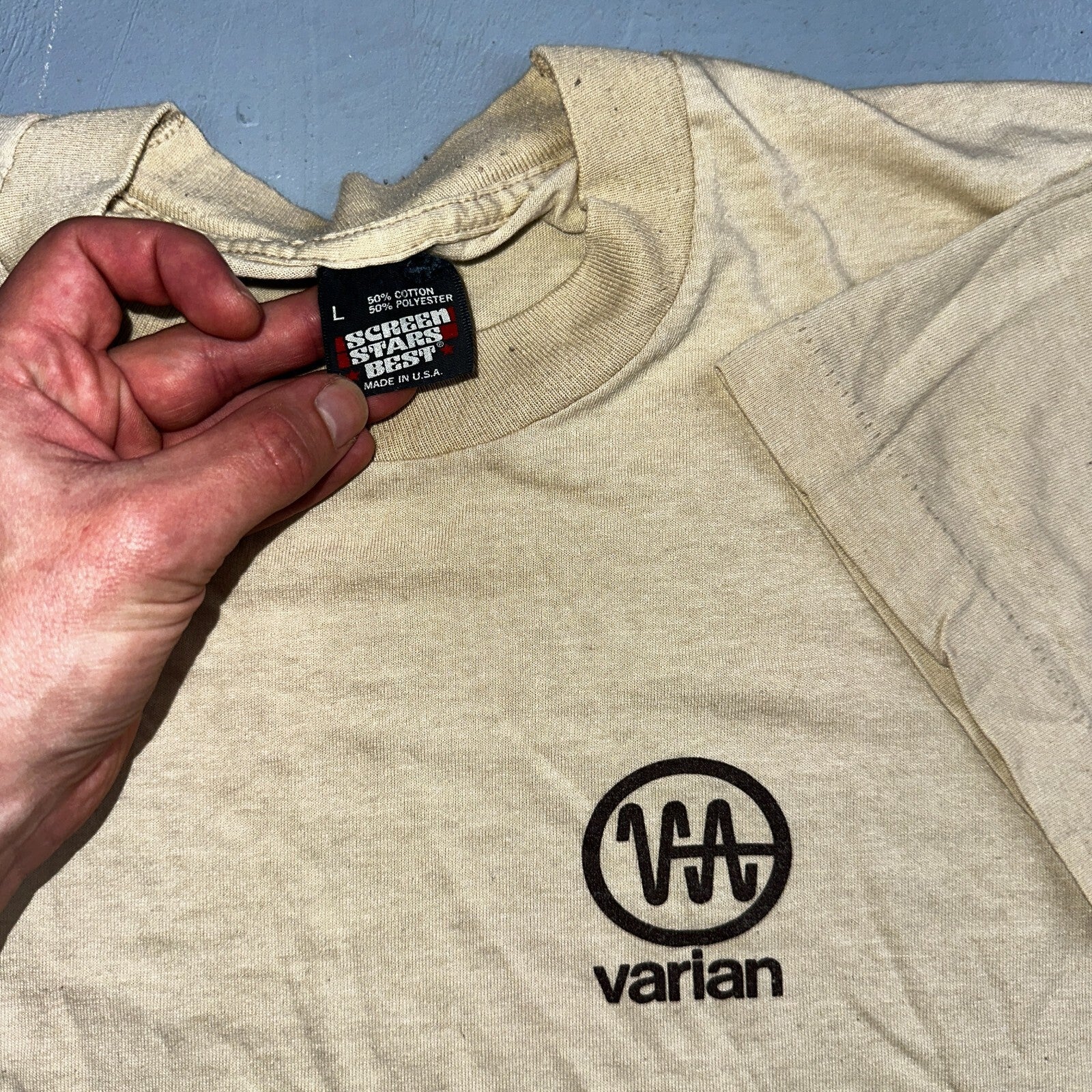 Varian Screen Stars Best VTG T Shirt 80s Single Stitch Cancer Medical Promo Doc