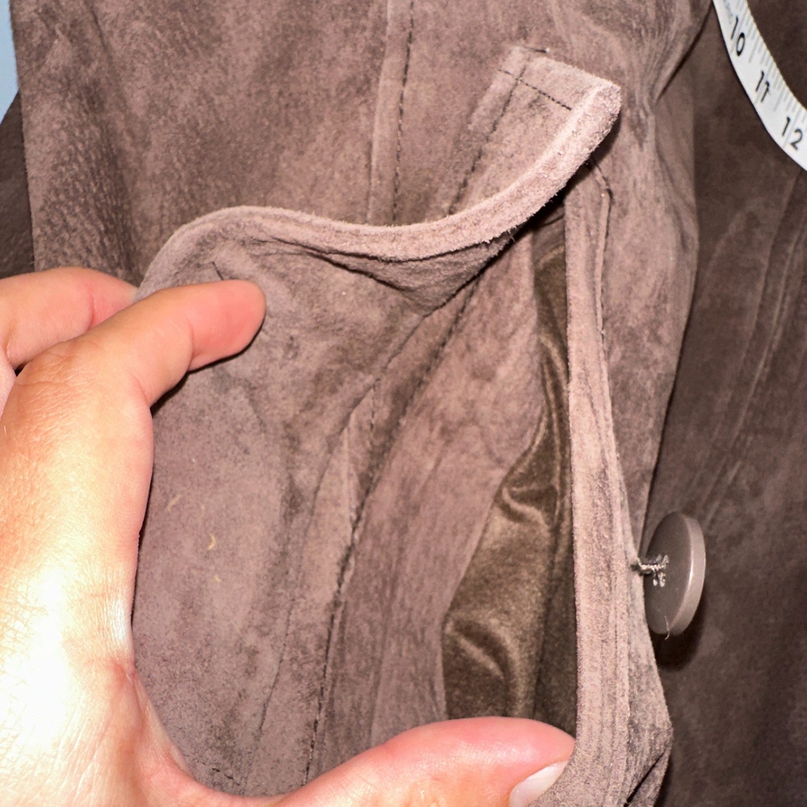 Vintage 90s Suede Leather Brown Bomber Jacket XL Retro Aviator Landing Leather