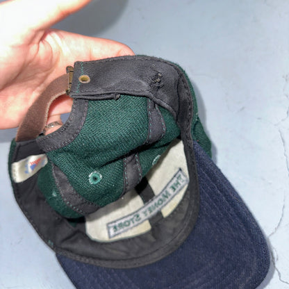 Money Store Funny VTG Hat Cap Snapback Green Blue Cash USA Made Quote Text