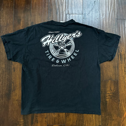 Salem Oregon VTG T Shirt Classic Cars Driving Old Nascar Antique Rim PDX Tire