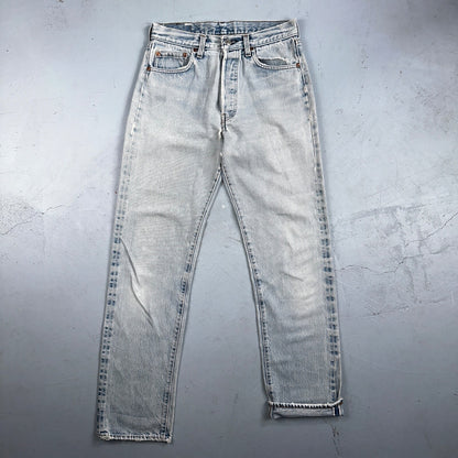 Levis 501 Vintage 80s Redline Selvedge USA XX Jeans Light Wash 66 Act 28x31