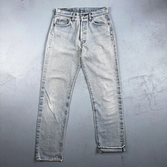 Levis 501 Vintage 80s Redline Selvedge USA XX Jeans Light Wash 66 Act 28x31