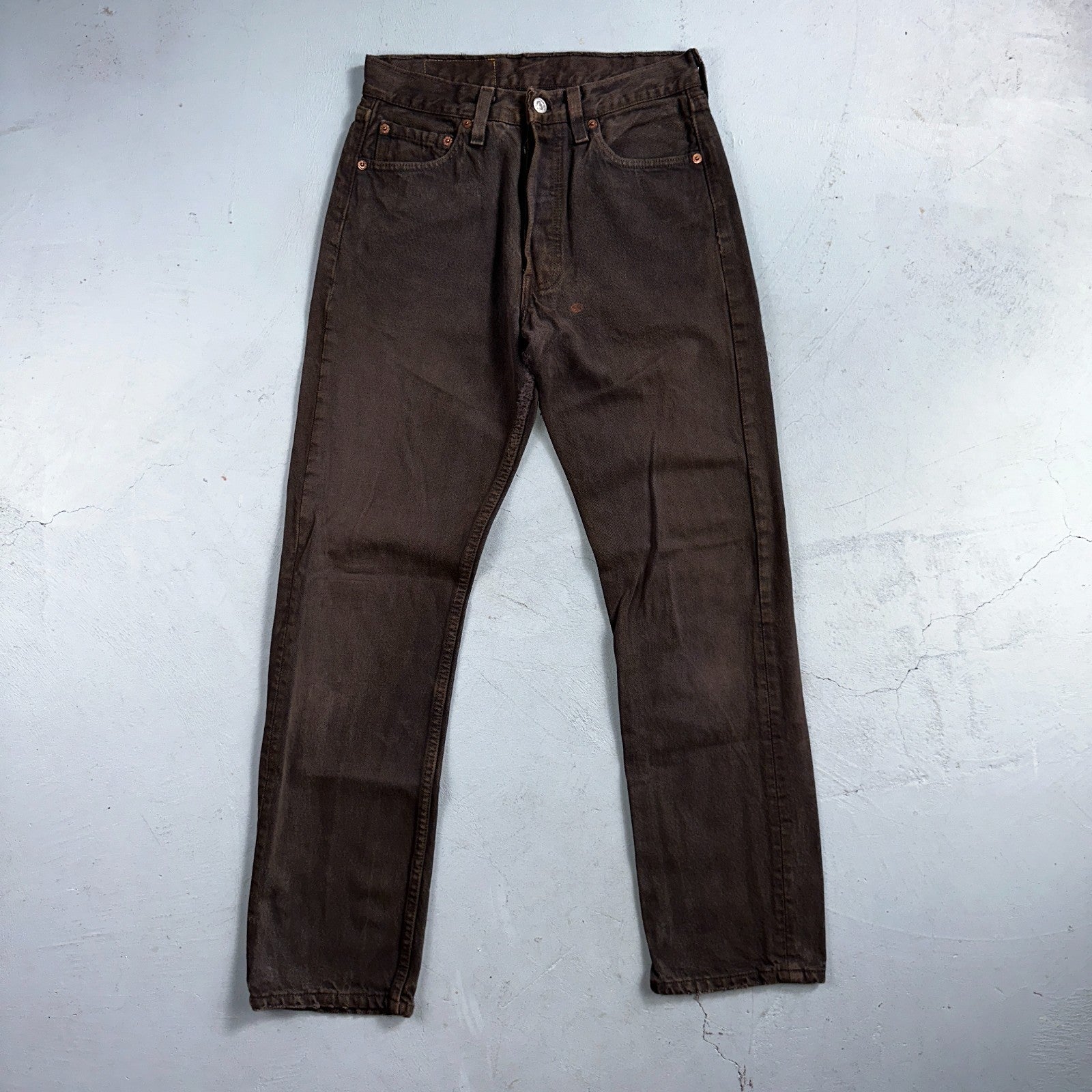 Levis 501 Vintage Y2K 90s XX Straight Leg Jeans Gray Light Wash 28x30 Act 27x28