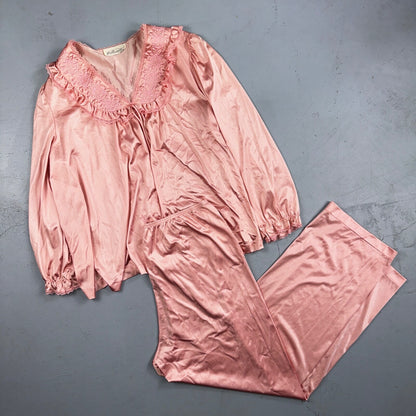 Vintage 70s JCPENNEY Classic Pajamas Pink 2 Pc 1970s Collectibles Large USA
