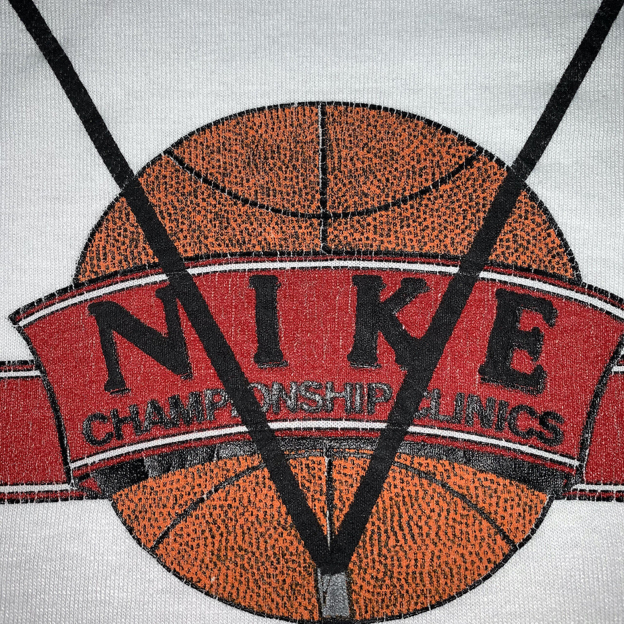 Nike Vintage T Shirt Mens XL Gray Tag Basketball Clinic Jordan Whistle Cool Play