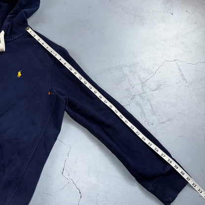 Polo Ralph Lauren VTG Full Zip Hoodie Men’s Size XL Cotton Blue Jacket 90s