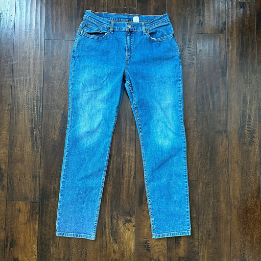 Vintage Levis 510 Jeans Womens 14 Blue Slim Fit Y2K Lower Rise Boyfriend 30x29