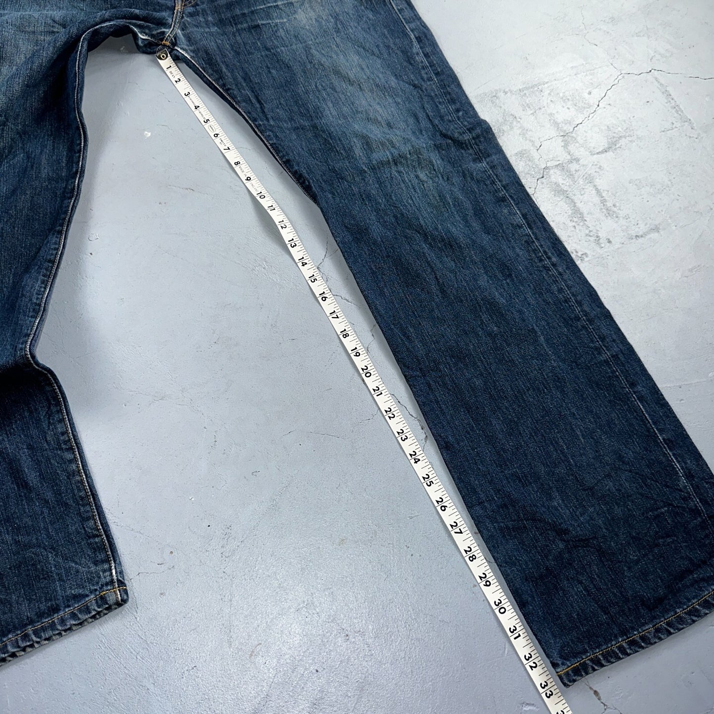 Levis 501 Vintage Y2K XX Straight Leg Jeans Blue Med Wash 38x34 Act 38x33