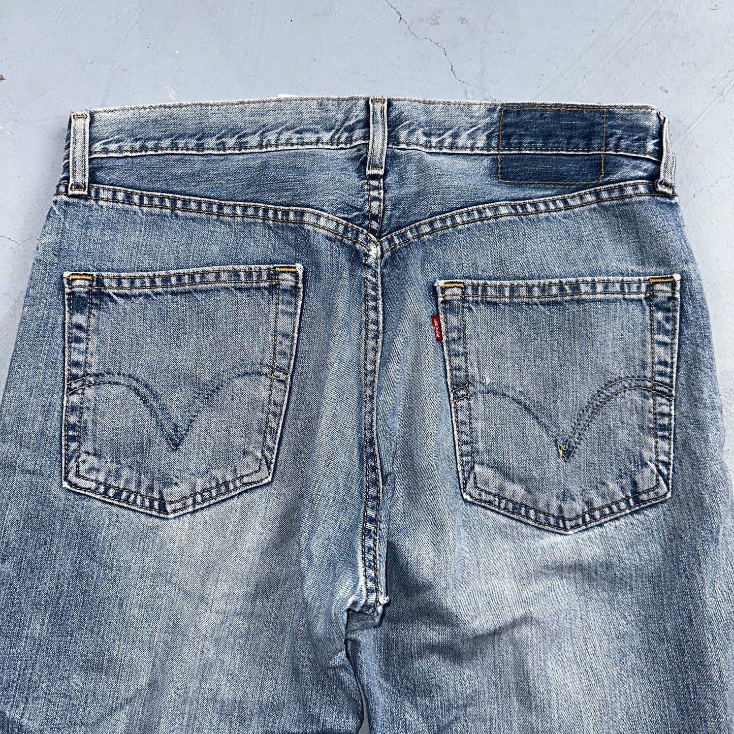 Levis 501 Vintage Y2K 90s XX Straight Leg Jeans Blue Light Wash 33x34 Act 33x30