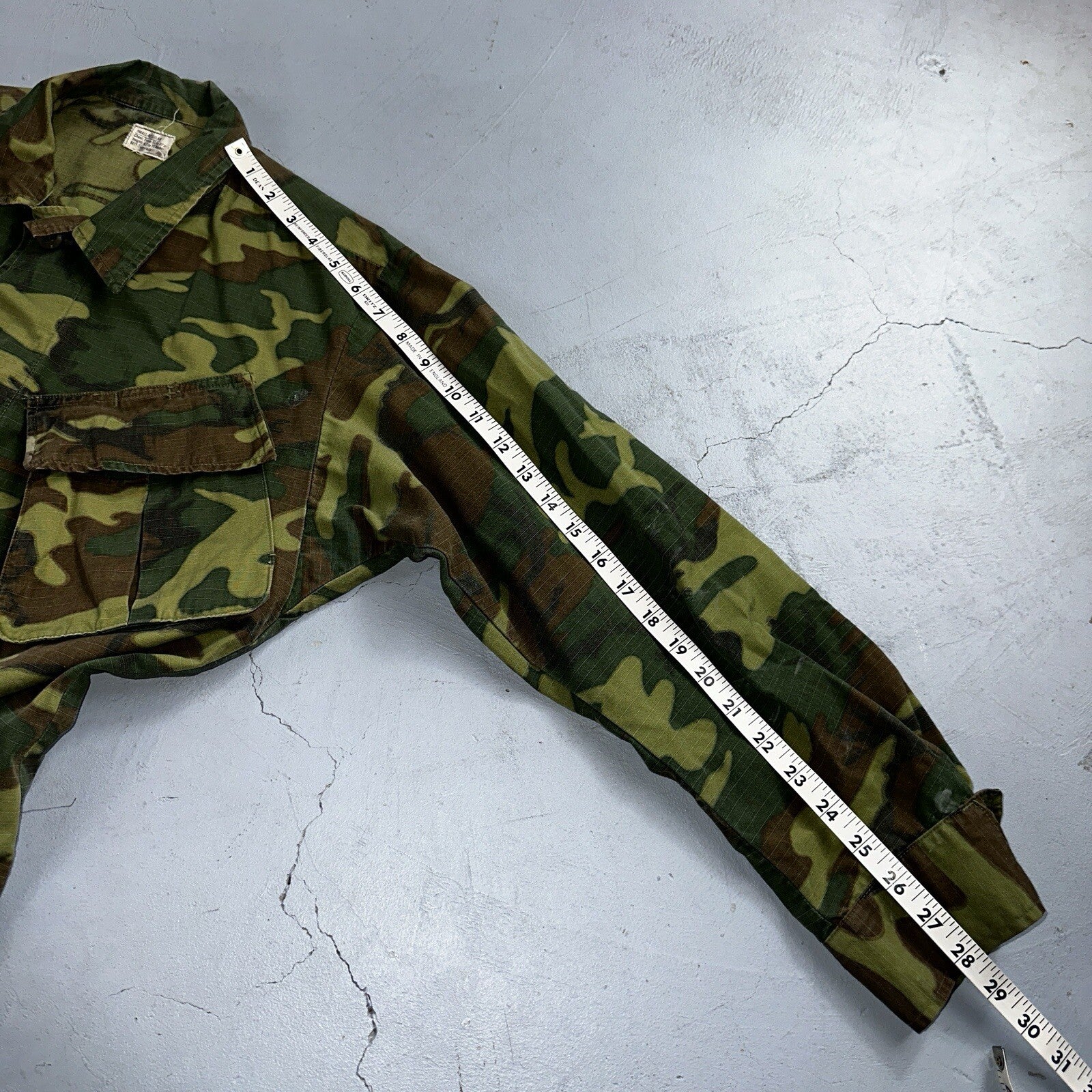 USMC 1968 Military Camouflage Wind Resistant Poplin Coat Camo Jacket Alpha 60s