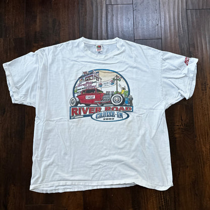 Cruise 2002 VTG T Shirt Classic Antique Sports Cars America USA Nascar Driving