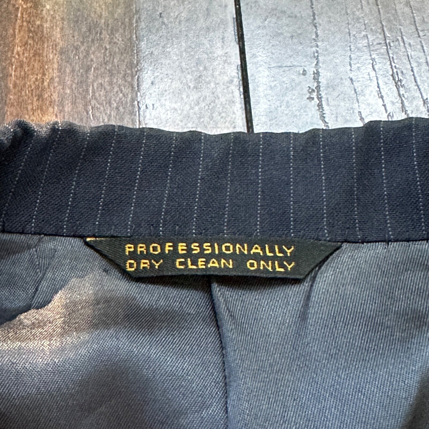 1960s Navy Blue Sport Jacket VTG Mens Suit 44 38x28 Rockabilly Pinstripe Pants