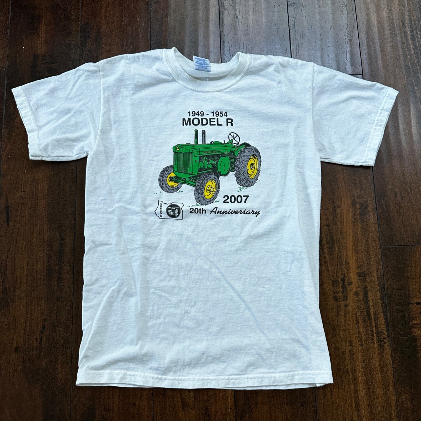 Oregon Model R John Deere Tractor VTG T Shirt Hillbilly Funny Farmer PDX 1950s