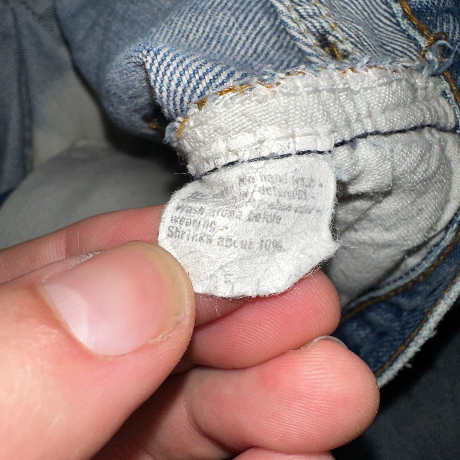 Levis 501 Vintage 80s Redline Selvedge USA XX Jeans Med Wash 35x36 Act 32x32