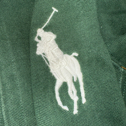 Polo Ralph Lauren VTG Track Jacket Mens Large Green Big Pony Cotton