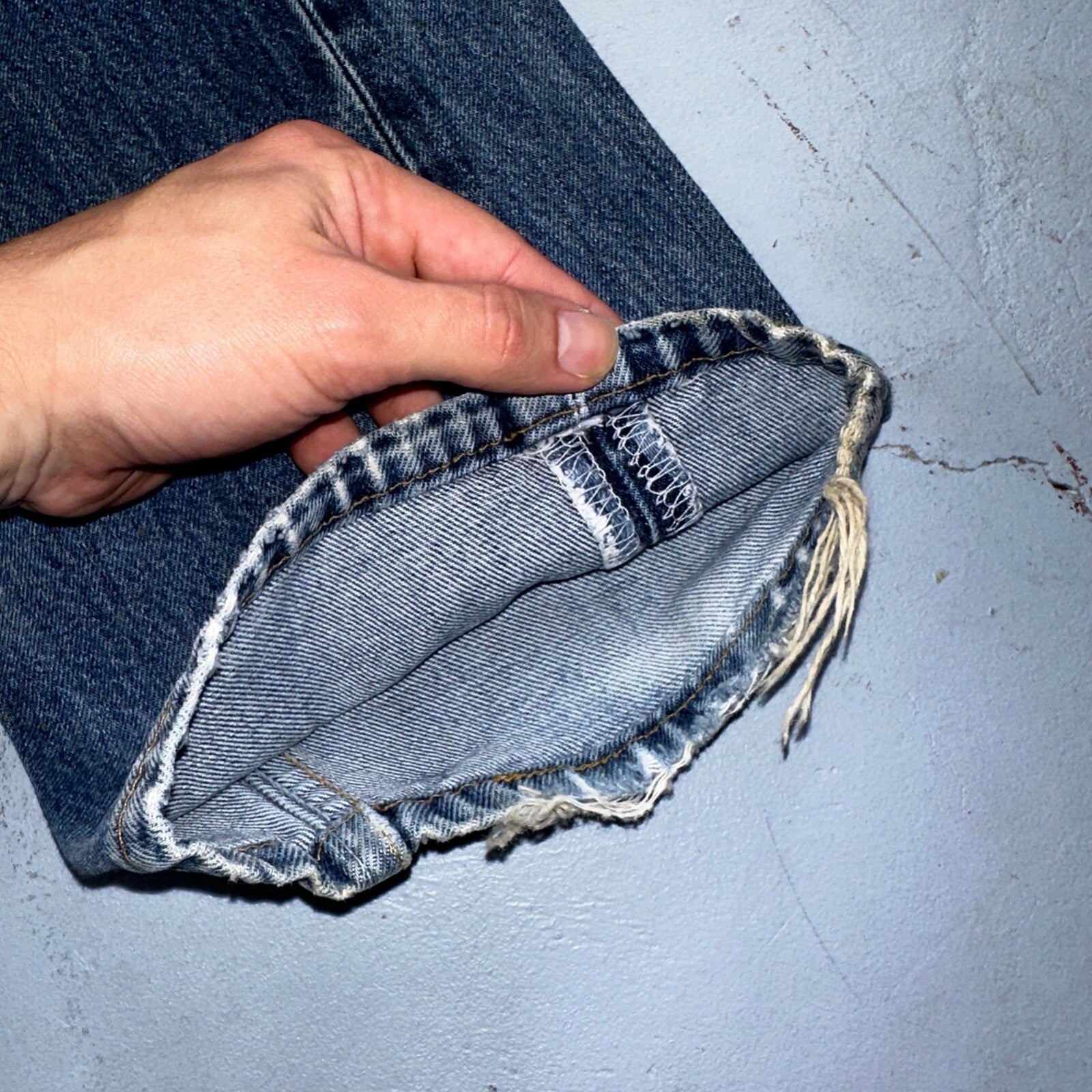 Levis 501 Vintage 90s UK XX Straight Leg Jeans 36x32 Blue Med Wash Act 33x30