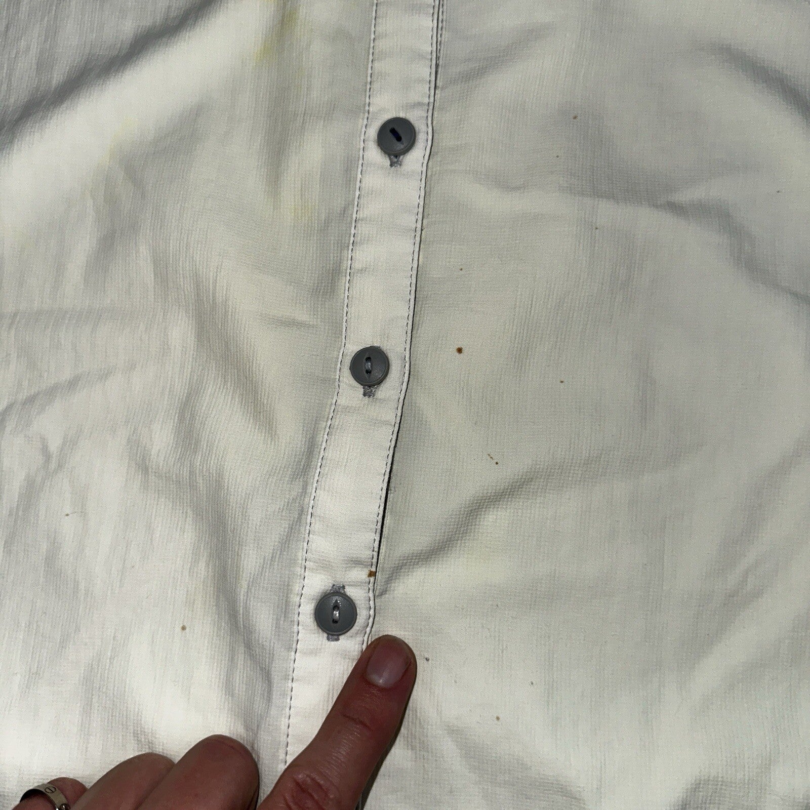 Kuhl Shirt Women's Nylon Button Up Long Sleeves Outdoor Hiking Shirt Size M