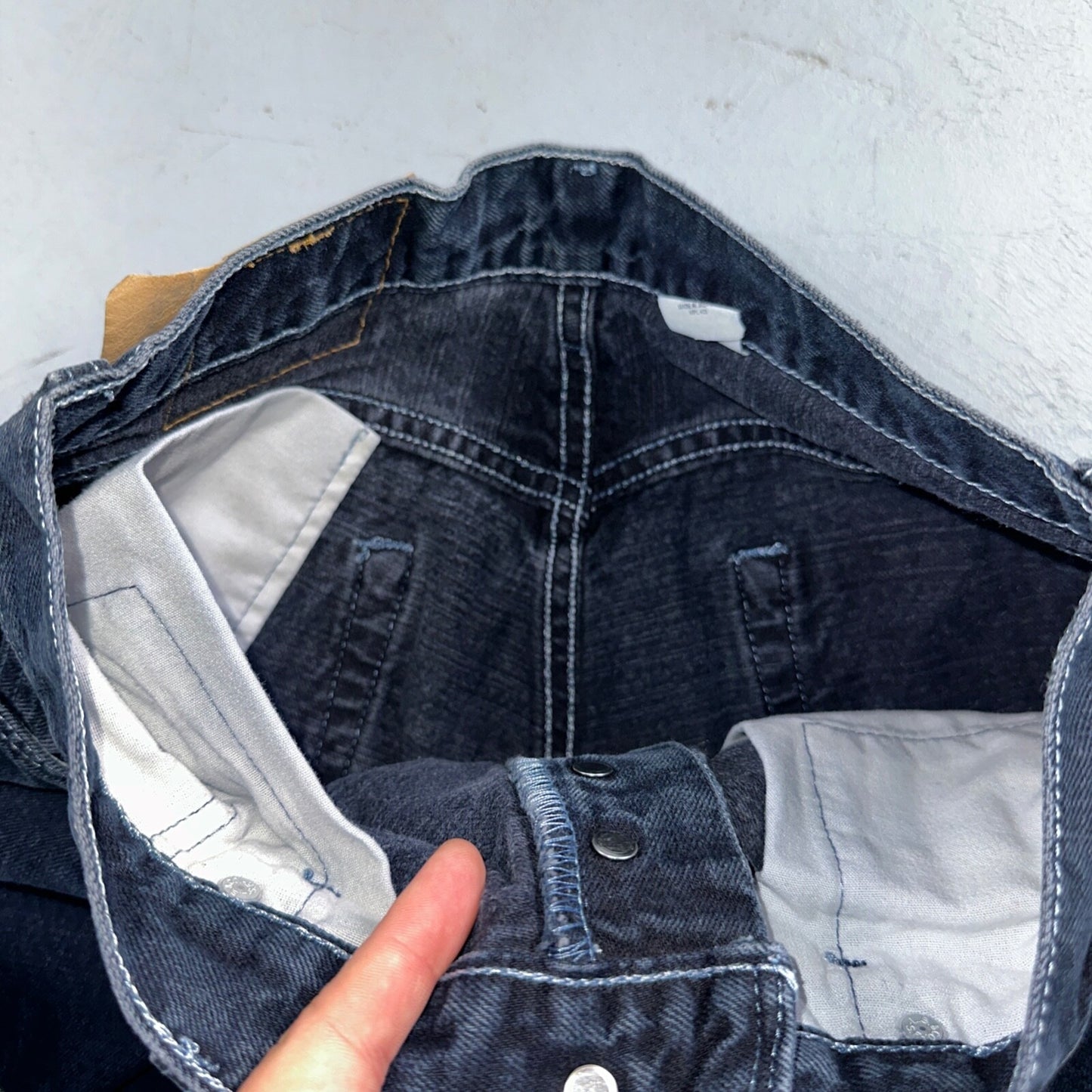 Levis 501 Vintage 90s Mexico Straight Leg Jeans 30x32 Y2K Dark Wash Act 28x32