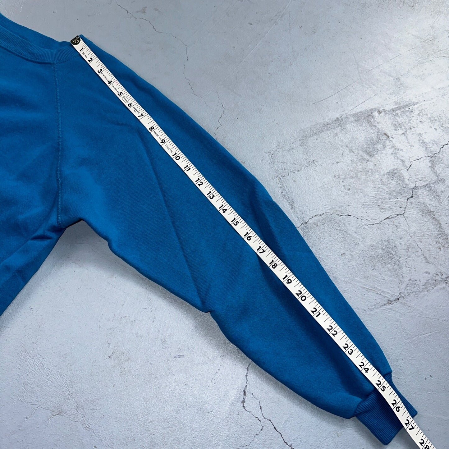 1990s VTG Hanes Sport Blank Sweatshirt XL Blue Made In USA Crewneck Basic