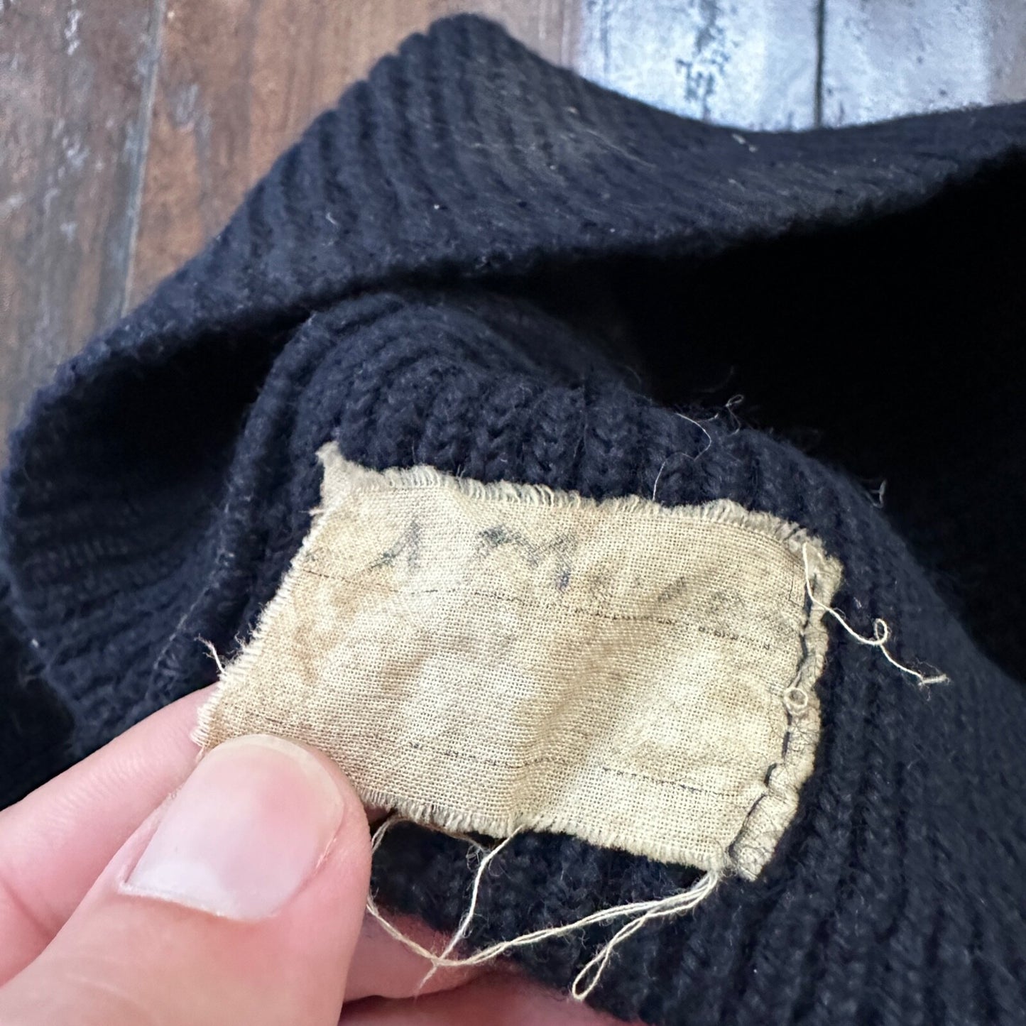 VTG USN Watch Cap Hat Rare Navy 50s 1940s Military Beanie Winter Wool WWII 40s