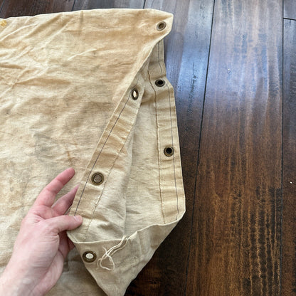 VTG WWII Canvas Garment Laundry Bag Rare Military Denim 1940s 40s 50s Stencil