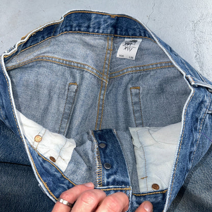 Levis 501 Vintage Y2K XX Straight Leg Jeans Blue Med Wash 35x33 Act 34x29