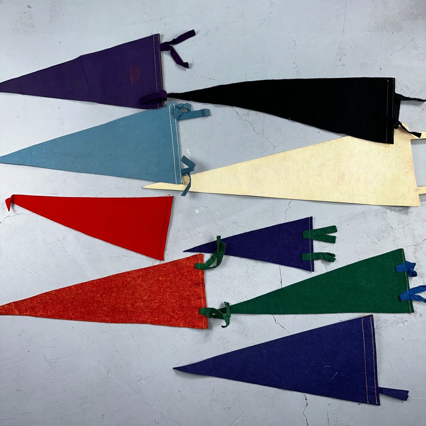 VTG Pennant 1930s 1940s Princeton Collection of 9 Lot Rare Football Antique