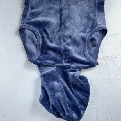 UGG Soft Surroundings Fleece Vest Hooded Blue Soft Cardigan Cozy M/L