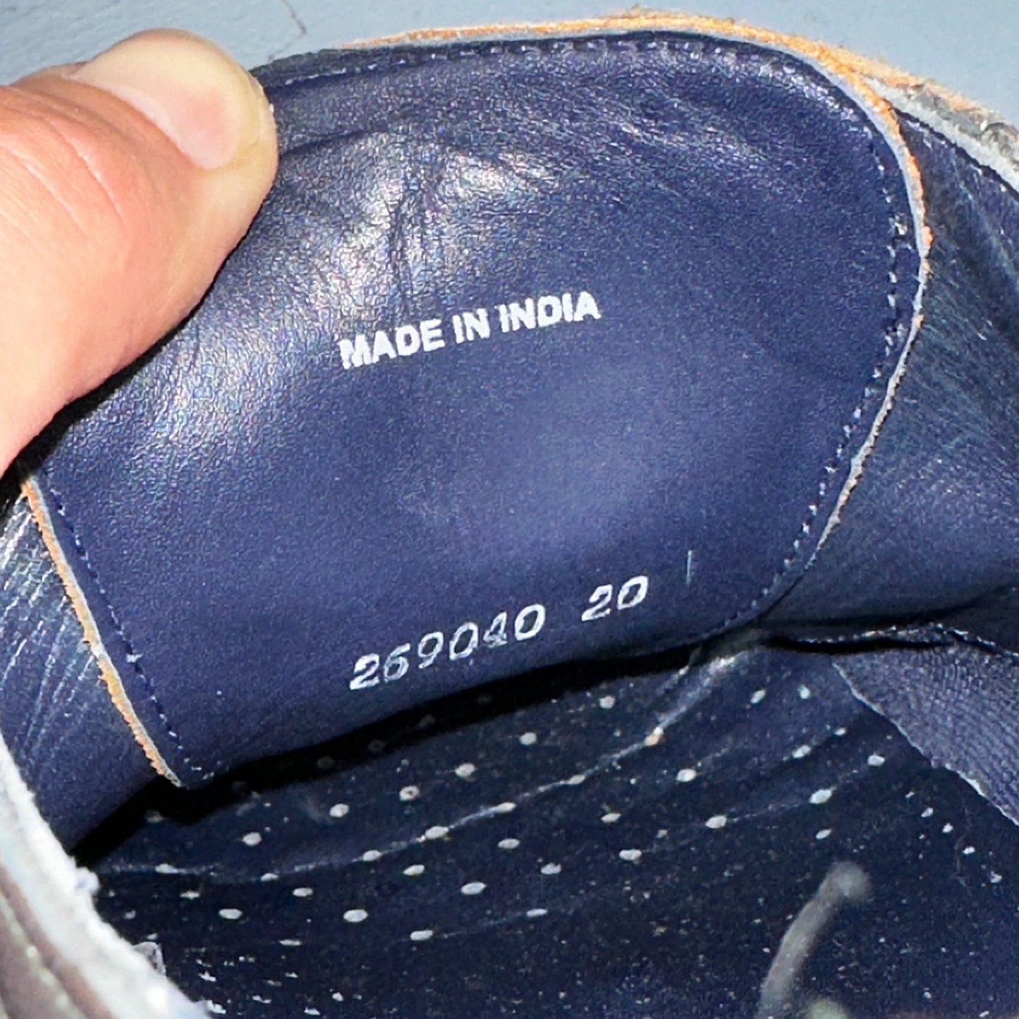 Cole Haan Carter Mens 8.5 M Black Brown Leather Oxford Worn Shoes