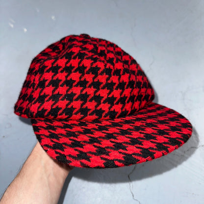 Vintage GAP Wool Hat Cap Adult One Size Adjustable Strapback USA Made 90s Red