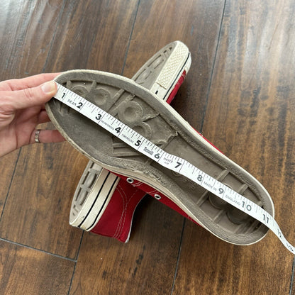 Vintage 60s 50s CONVERSE Chuck Taylor All Star Blue Label RED 10 Low RARE USA