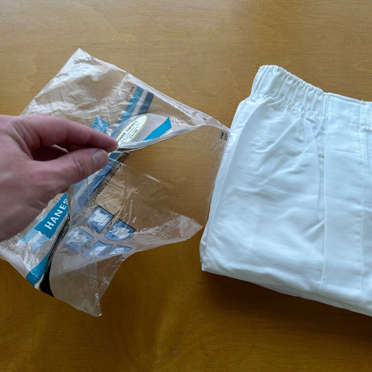 VTG 1960's Mens Hanes Boxer Shorts Underwear 3 Pack Size 30 Deadstock NOS 60s