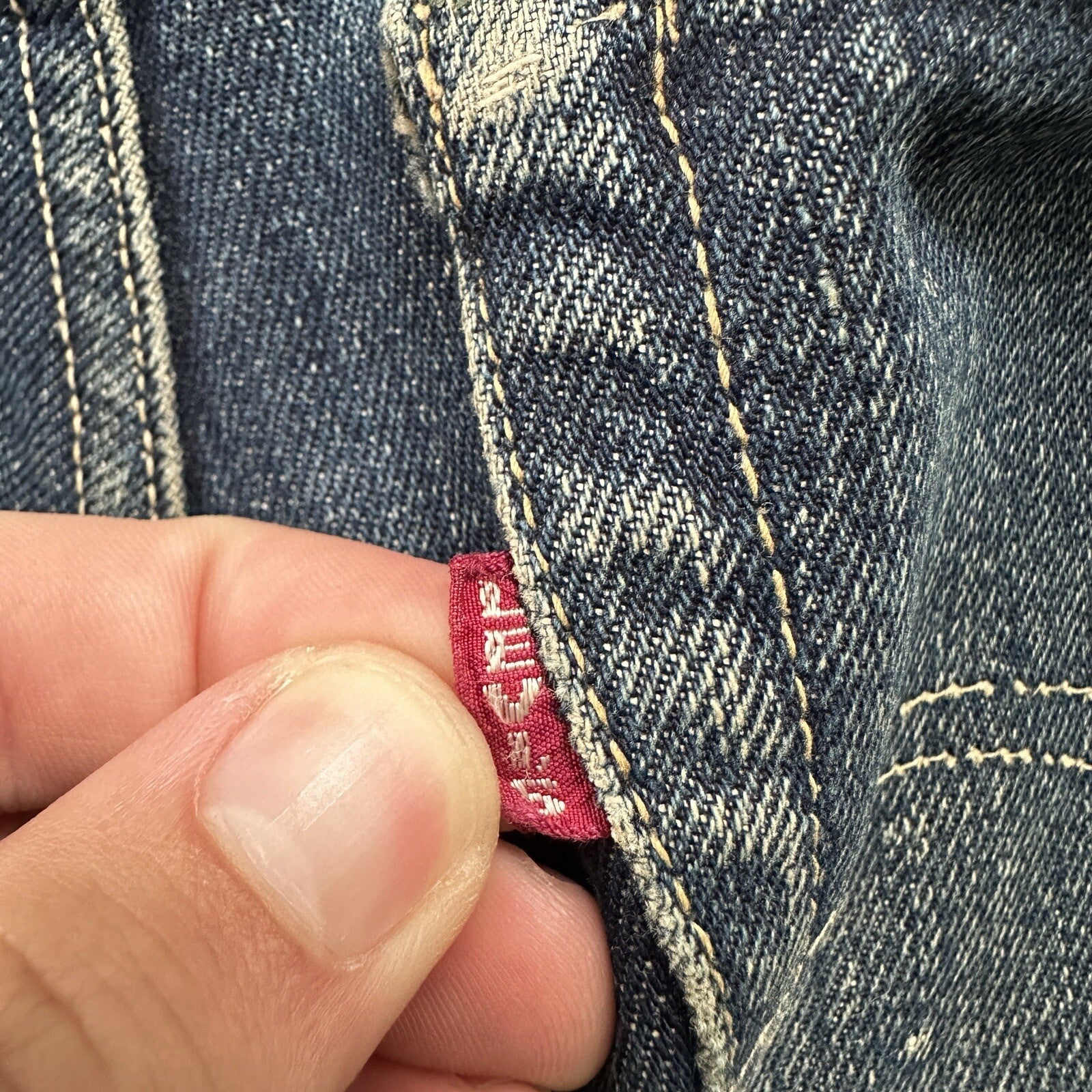 Vintage LEVIS 501XX Jeans Big E 1940s Denim Redline Selvedge 28x32 USA 1947 40s