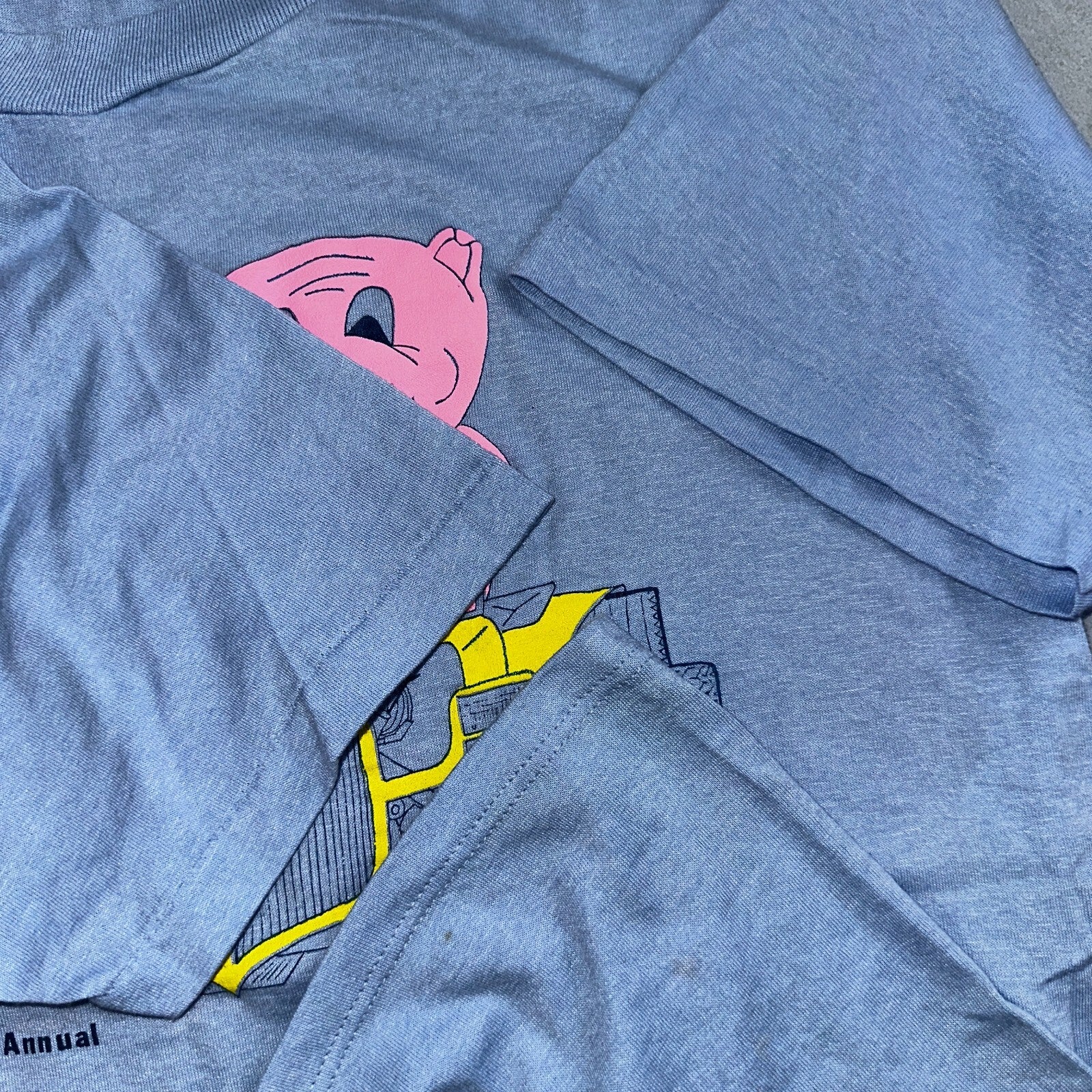 Pig Run and Feed 80s VTG T Shirt 1988 Cute Fun Graphic Racing Cars Soap Lake WA