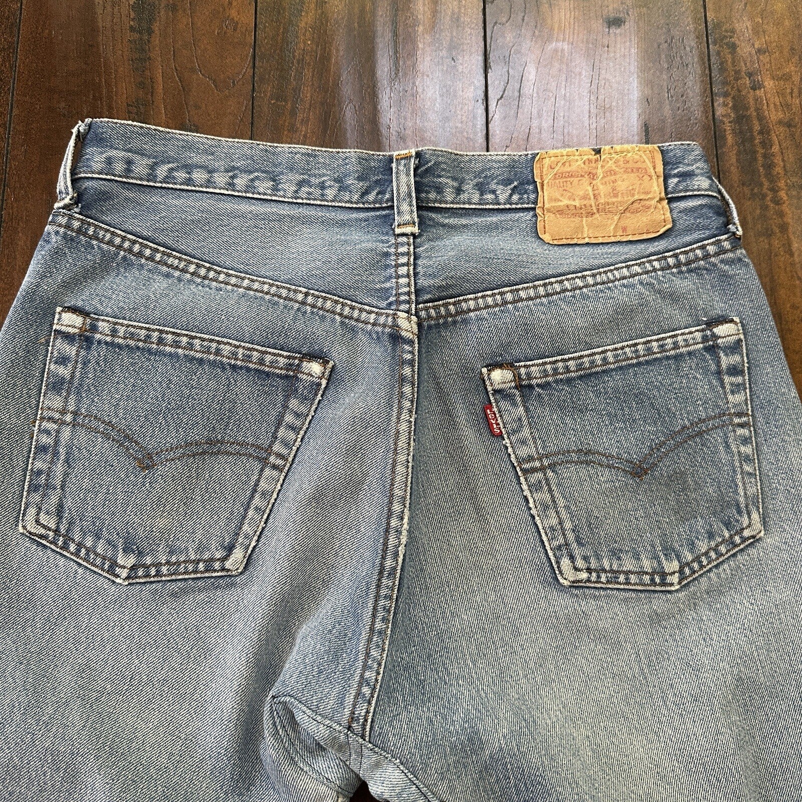 Levis Vintage 80s Redline Selvedge USA 501 XX Jeans 66 70s Light 32x36 Act 29x30