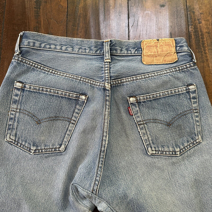 Levis Vintage 80s Redline Selvedge USA 501 XX Jeans 66 70s Light 32x36 Act 29x30