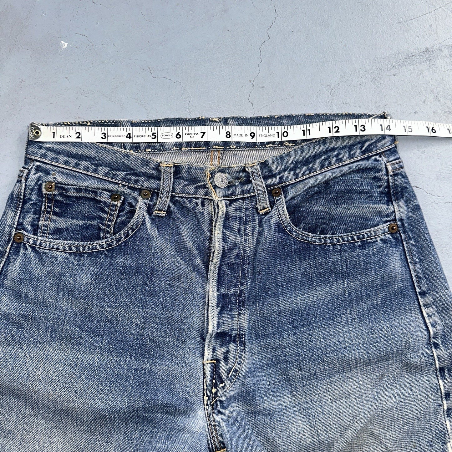 Levis 501 Big E Vintage 60s Redline Selvedge USA XX 1960s Jeans 30x32 Ac 28x28