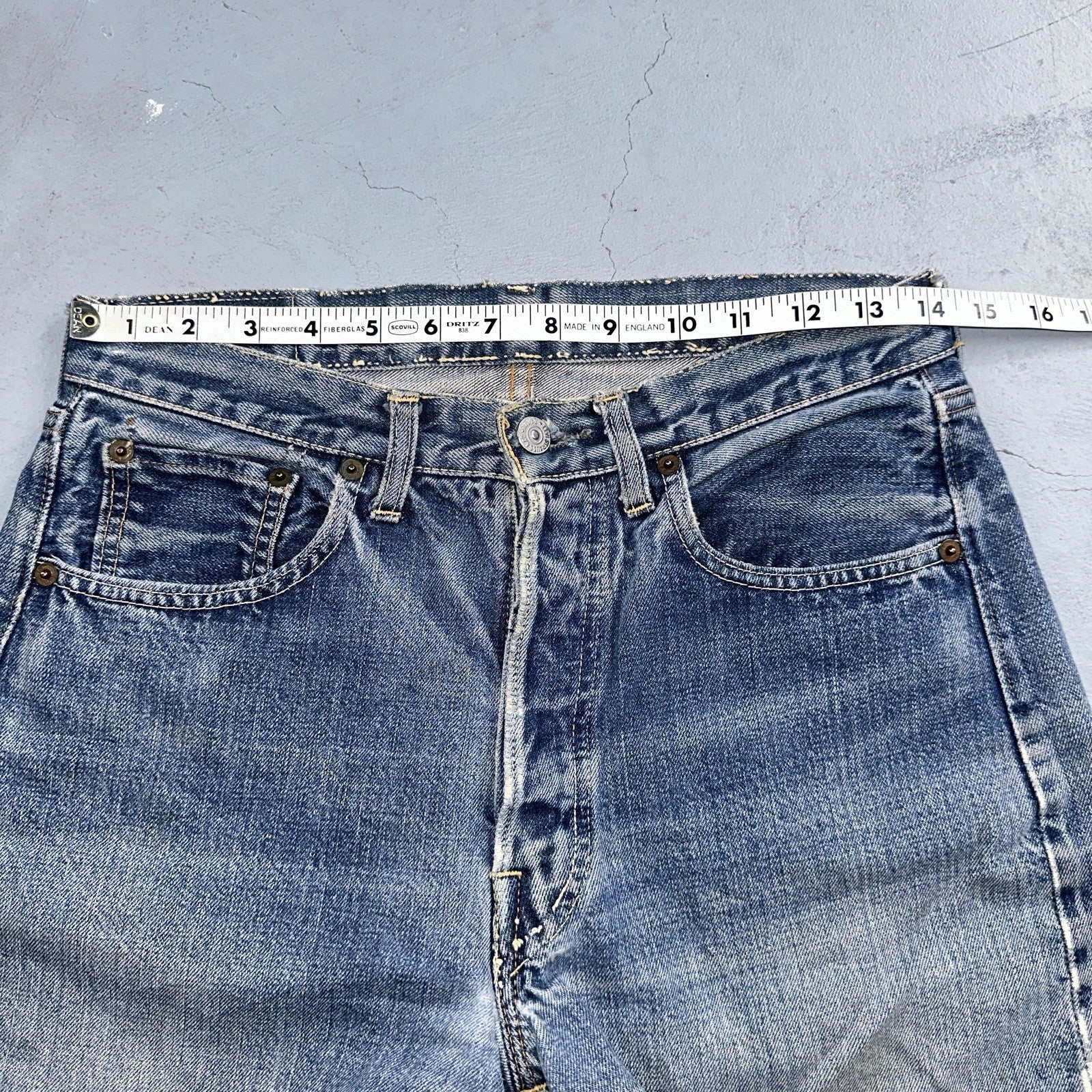 Levis 501 Big E Vintage 60s Redline Selvedge USA XX 1960s Jeans 30x32 Ac 28x28