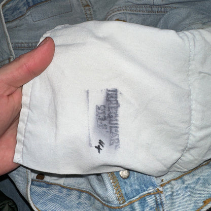 Levis 501 Vintage 90s USA XX Straight Leg Jeans Blue Light Wash 40x32 Act 38x31