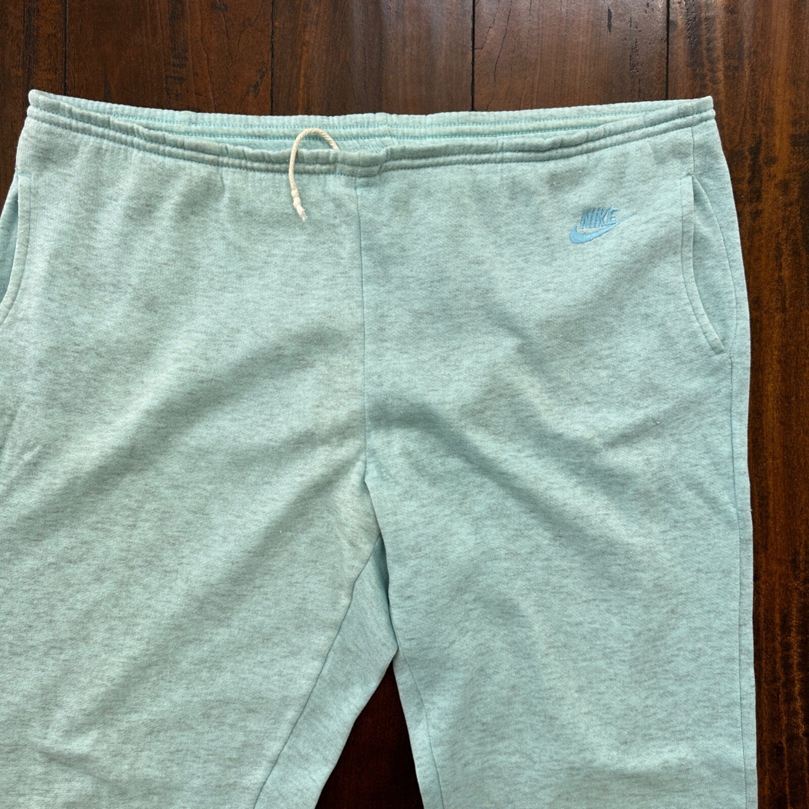 VTG Nike Athletic Blue Sweatpants S Drawstring Adjustable Jogger Y2K Gym