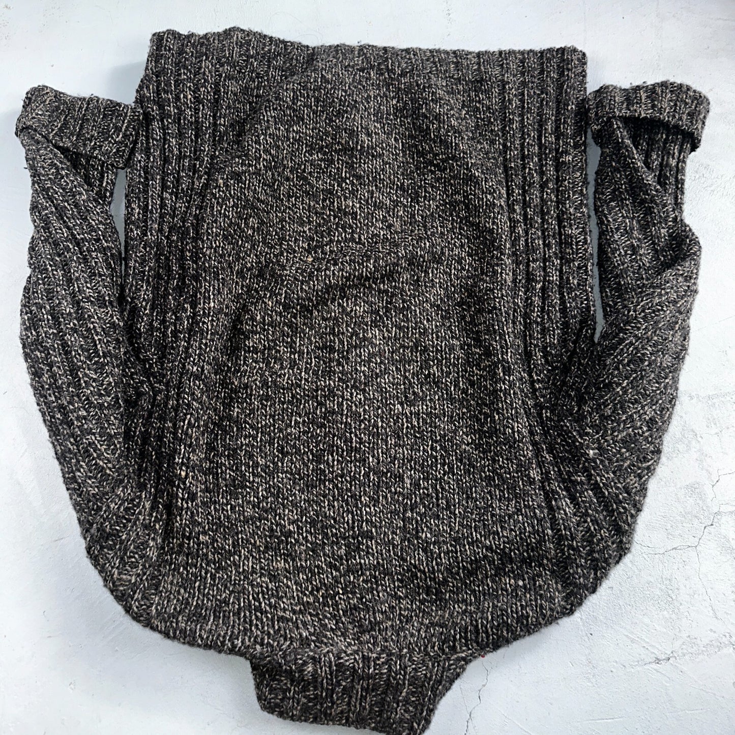 Christian Scott Gents Shetland Sweater Zip Up Made in Scotland VTG Large Gray