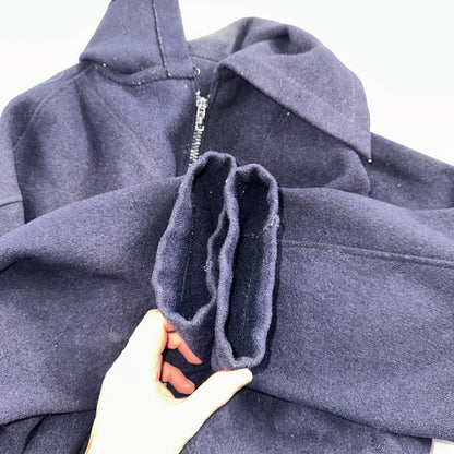 Rare Vintage 60s Blacks Greenock Military Smock Made In France Jacket Wool Navy