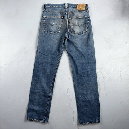 Levis 501 Vintage 80s Redline Selvedge USA XX Jeans Med Wash 35x38 Act 32x33