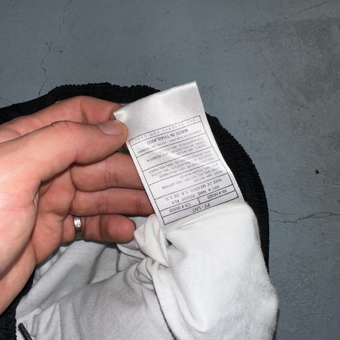 Nike VTG 90s Windbreaker Track Pants Ankle Zip Lined Black 1990s Essential